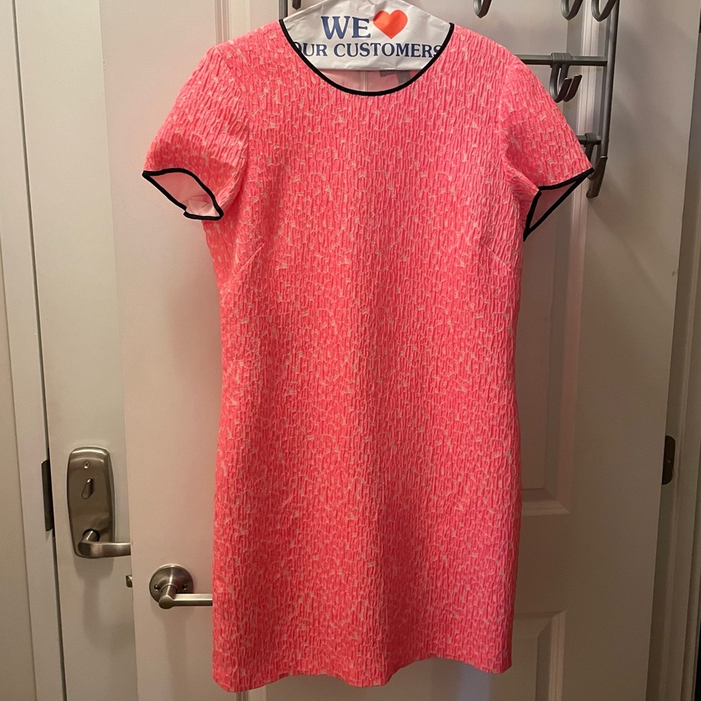 Banana Republic Hot Pink Short-Sleeve Dress Size 12